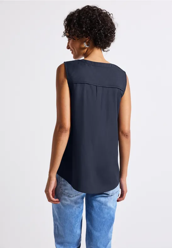 Blusentop mit Brusttaschen
