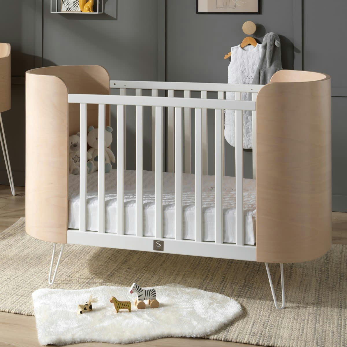 GALOPIN - Matelas pour lit évolutif 10x70x140cm en polyester blanc