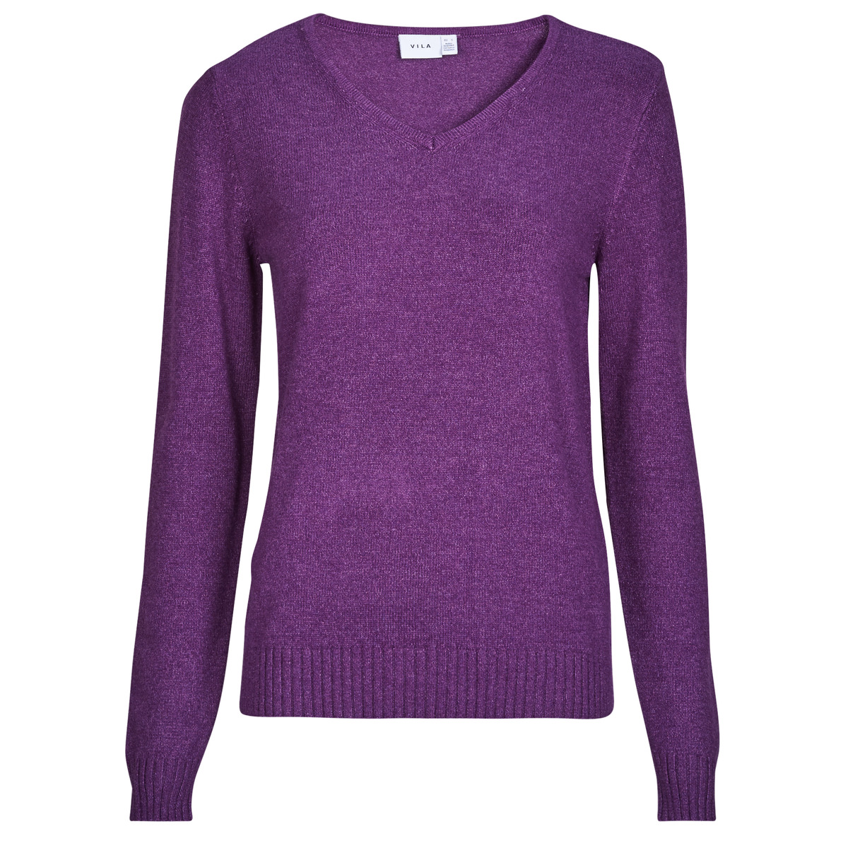 Vila - VIRIL REV V-NECK L/S - Violet