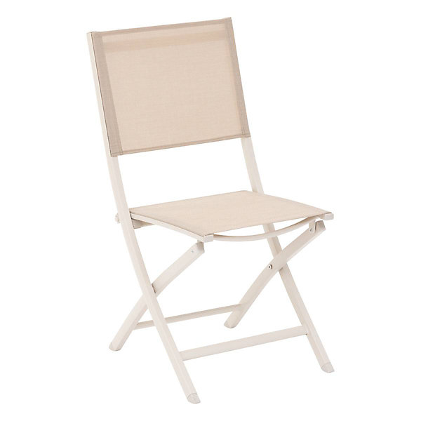 Lot de 4 chaises de jardin pliantes Essentia argile - Hespéride