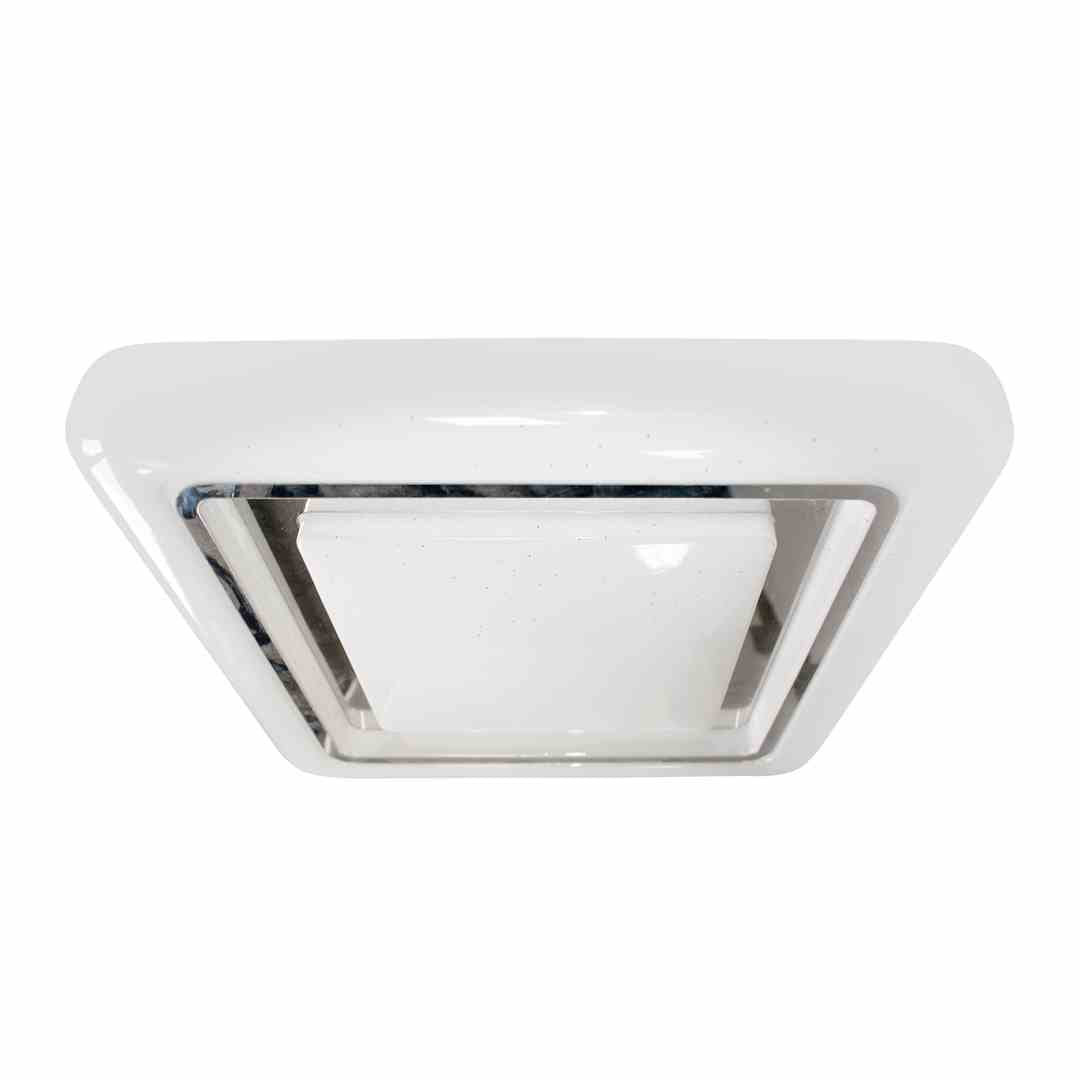 Plafon CAMERON z pilotem kwadratowy biały LED 1x38W 43cm lm IP20 Milagro