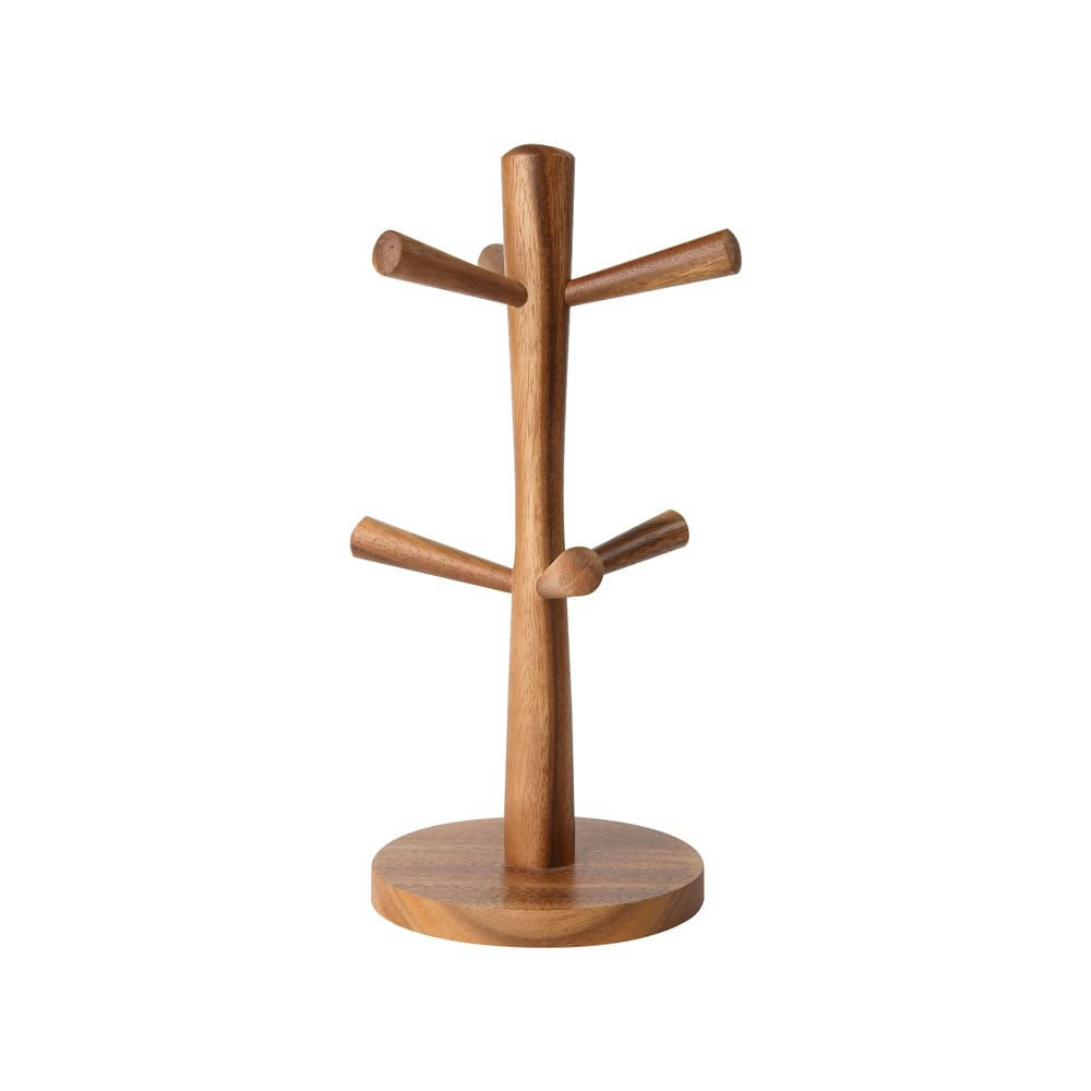 - Arbre à mugs H31 cm en acacia en bois  marron