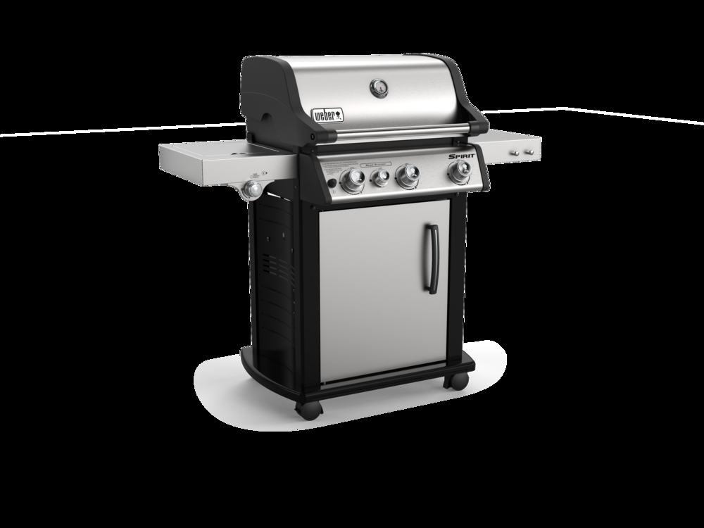 Weber Spirit SP-335 3-Burner Natural Gas BBQ Grill with an Extra Side Burner