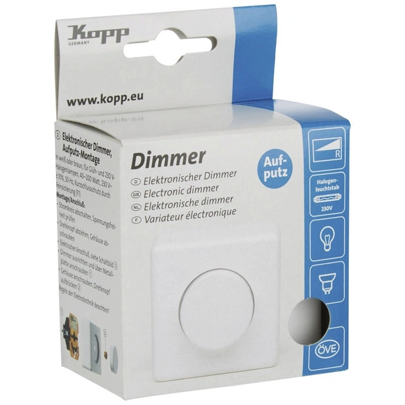 Dimmer, Thermoplast, Weiß