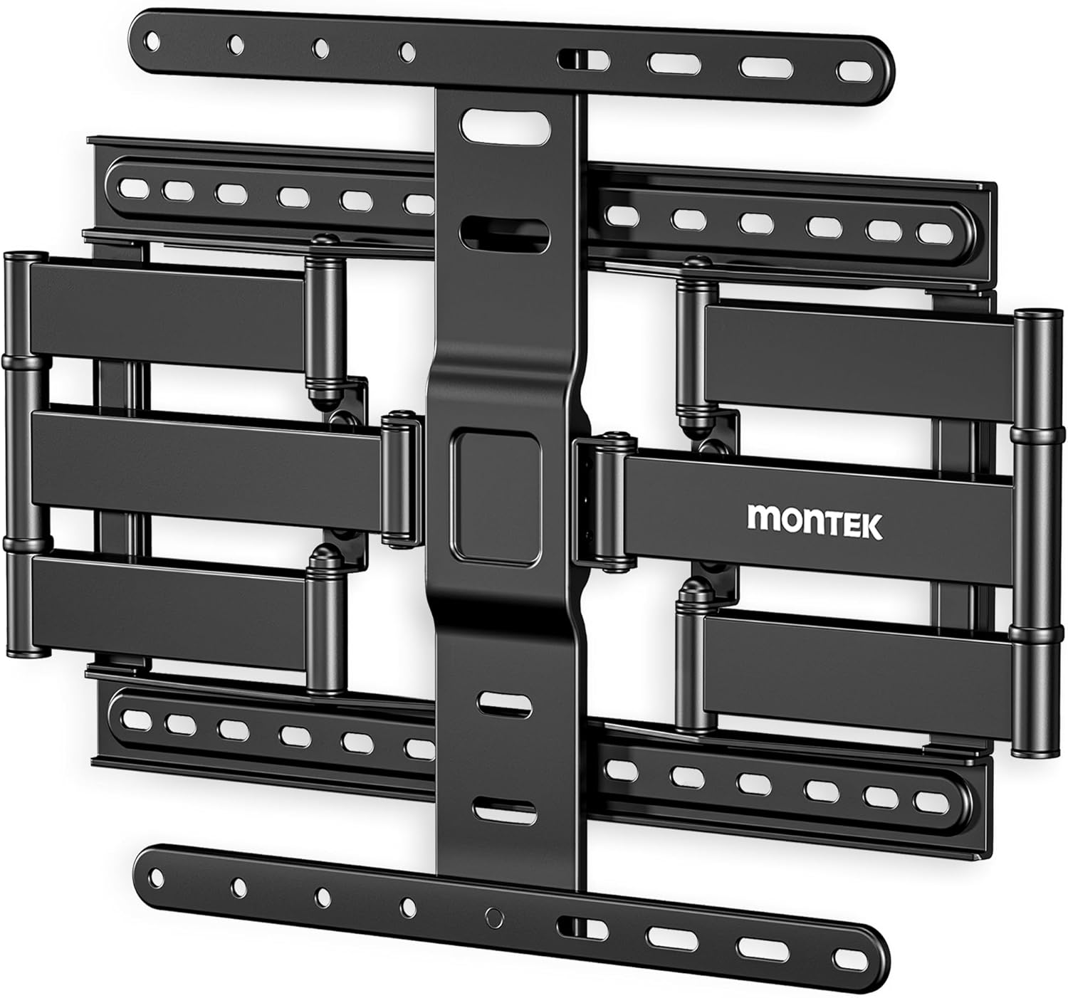 monTEK 1.1 Ultra Slim TV Wall Mount for 37-75 Inch TVs, 132lbs Heavy Duty, 4X Weight Tested, Full Motion Articulating Bracket, Max VESA 400x400mm, Fits 16/18 Studs