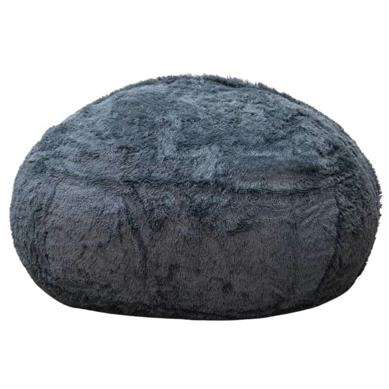 - Pouf Géant Fausse Fourrure Gris 200 cm
