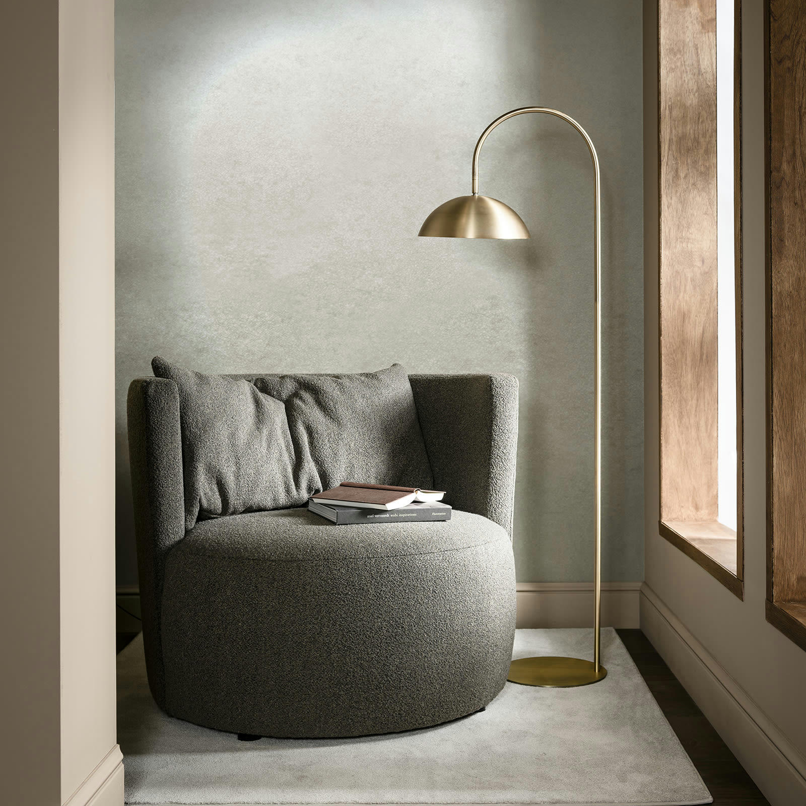 - Papier peint panoramique intissé dégradé gris 280x300cm