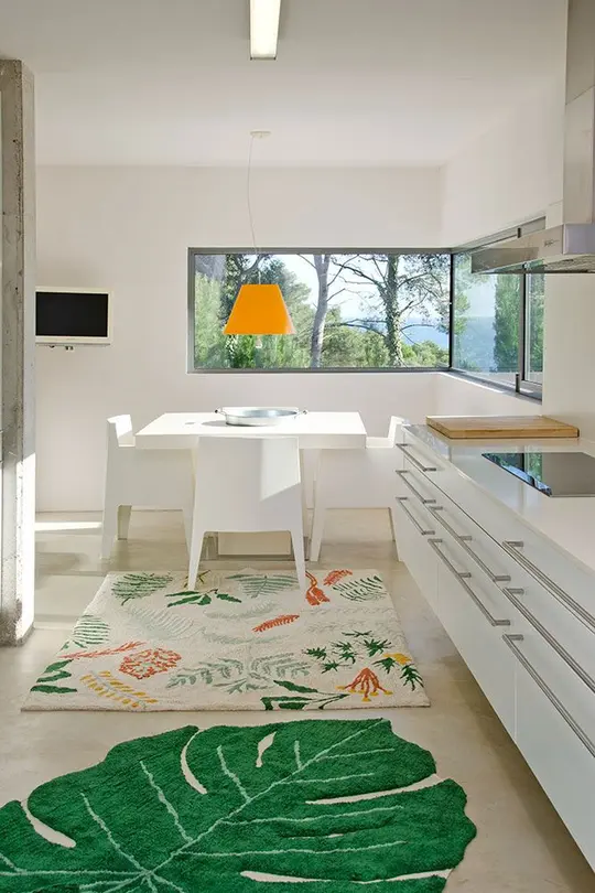 Kurzflorteppich Monstera