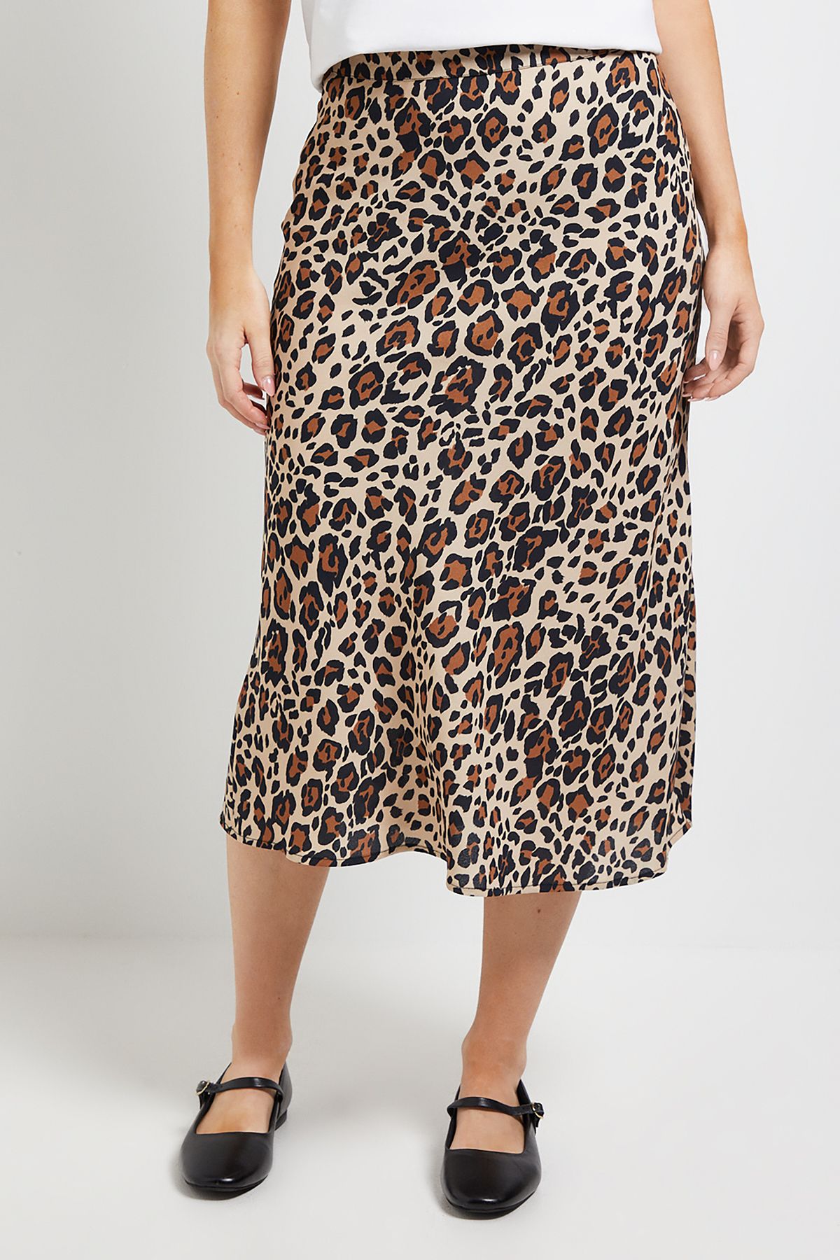 Dorothy Perkins Animal Bias Cut Printed Midi Skirt