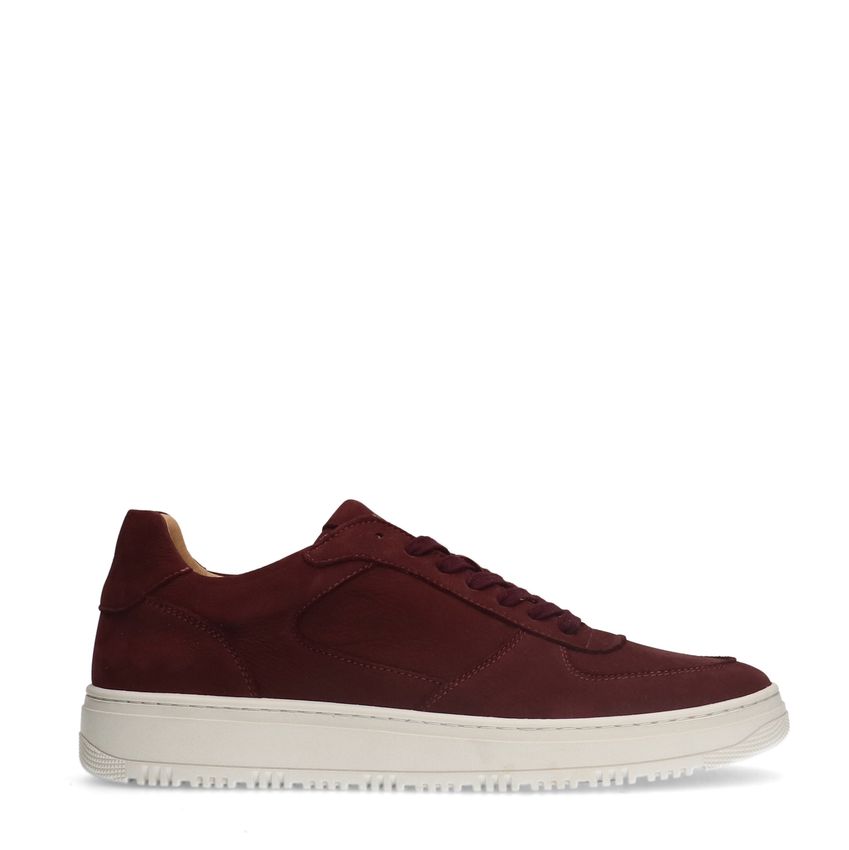 Manfield Bordeaux nubuck sneakers