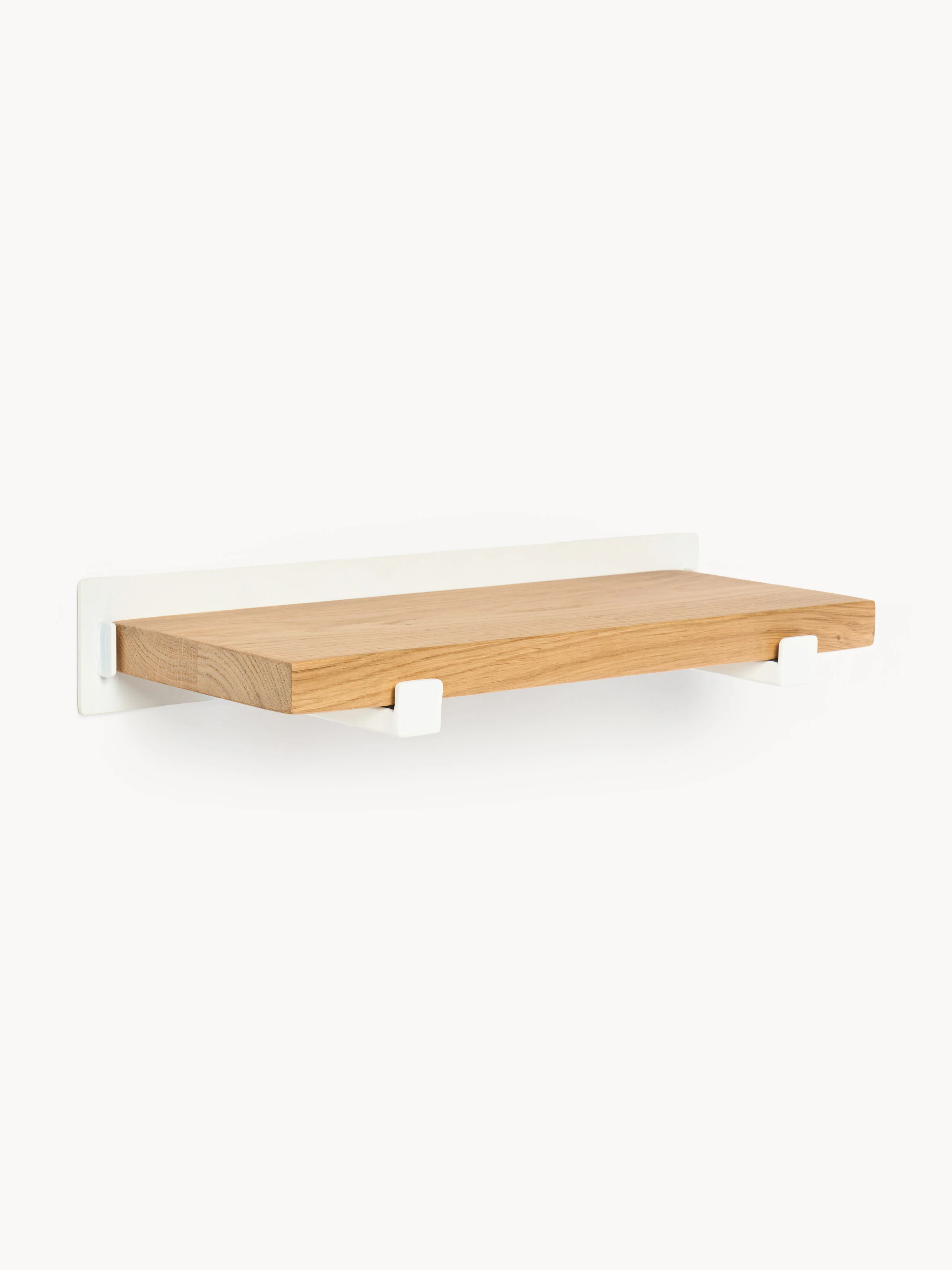 Kleines Wandregal Ally aus Eichenholz, B 40 cm