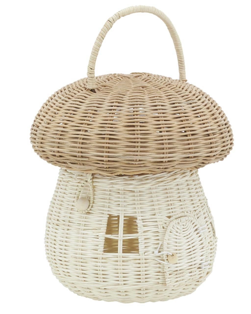 - Panier en rotin maison champignon