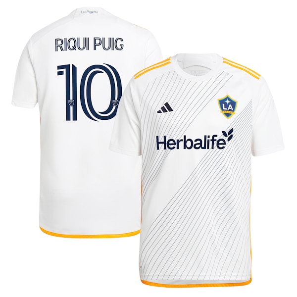Riqui Puig LA Galaxy adidas 2024 Angeleno Kit Replica Player Jersey - White/Green
