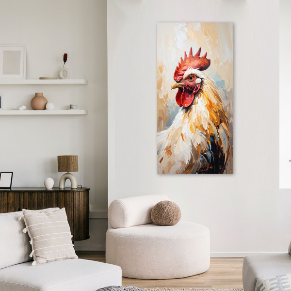 Feeby Obraz canvas nowoczesny do kuchni jadalni, Kura Ptak Zwierzę 40x80
