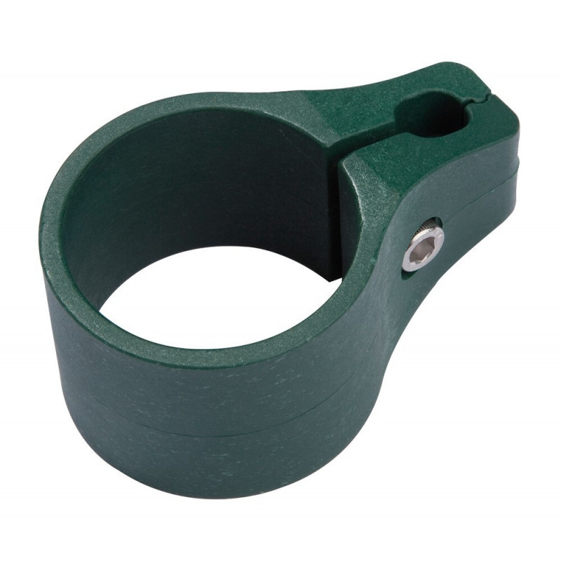Collier de finition en plastique pour poteau rond vert ø 48 mm GIARDINO
