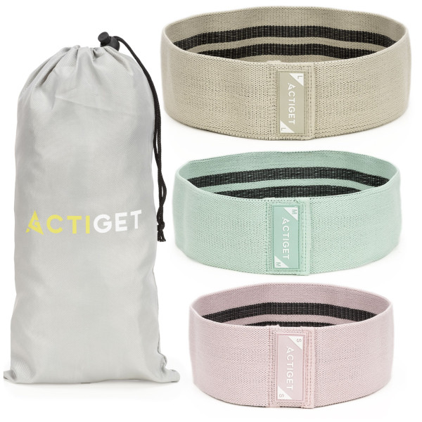 Taśmy oporowe do ćwiczeń Actiget 3 szt. opór 3-31 kg gumy fitness
