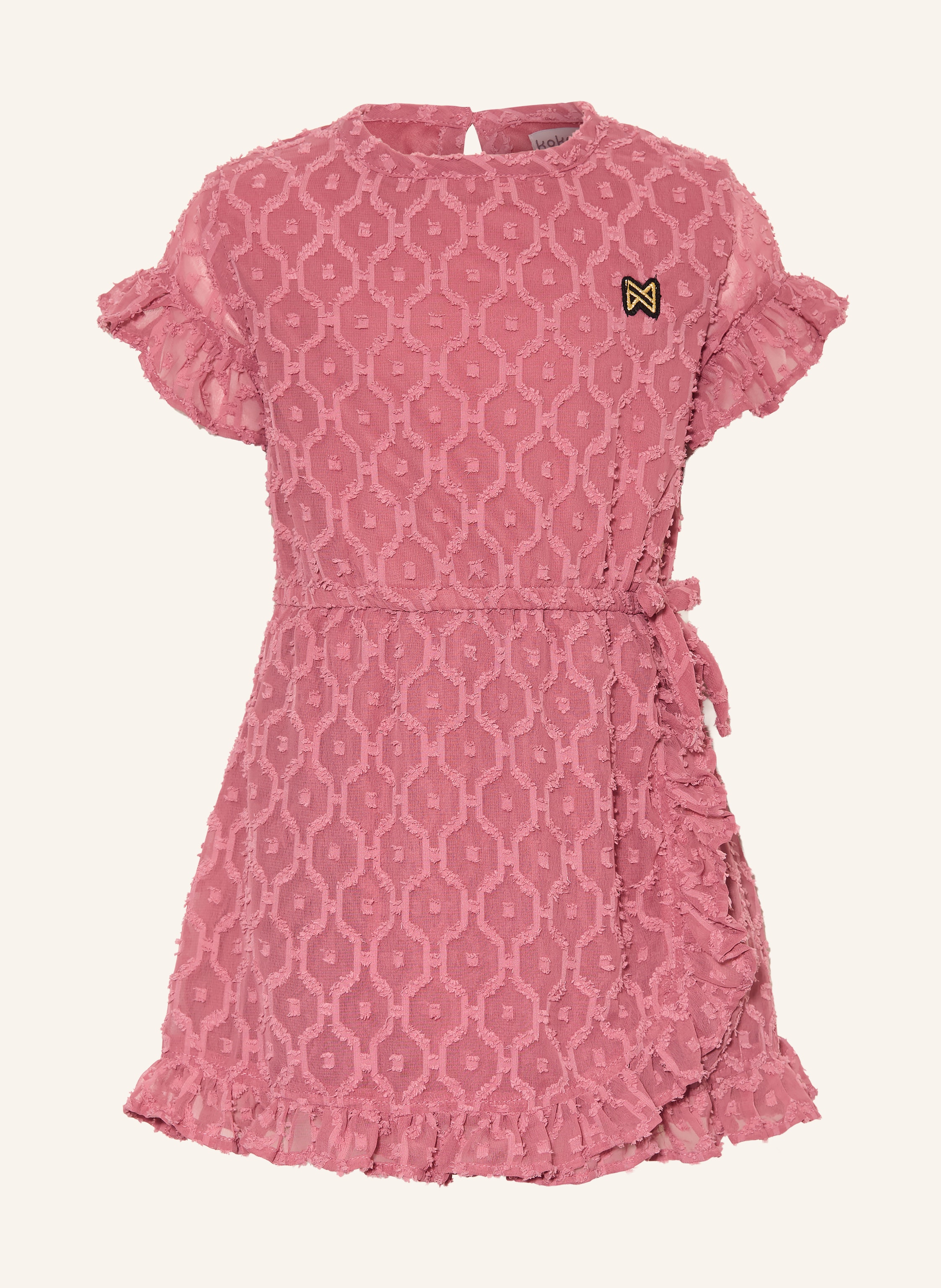 Koko Noko Kleid in Wickeloptik mit Rüschen