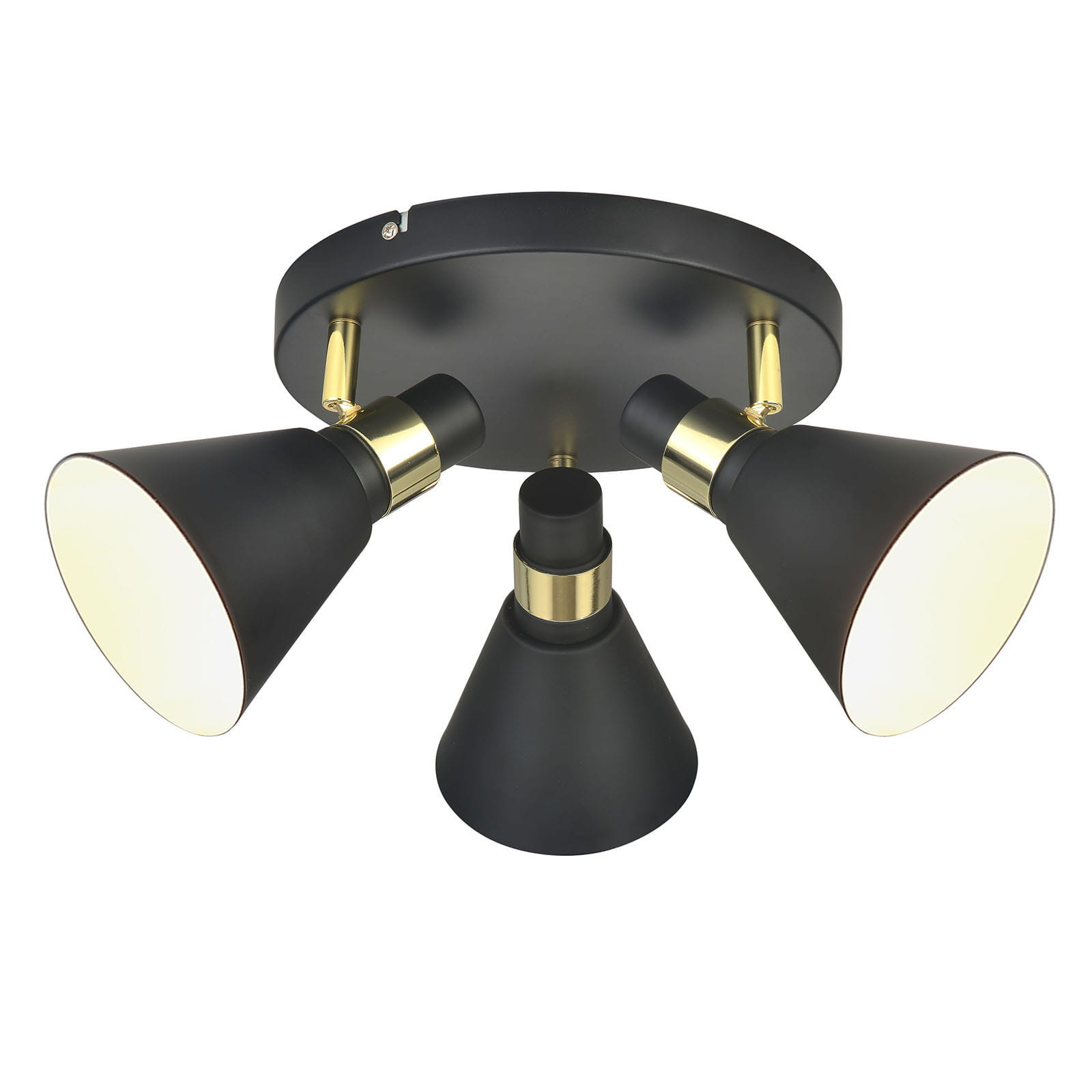 Lampa sufitowa czarna BIAGIO 3xE14x15W wym: 20x39x39 cm Italux