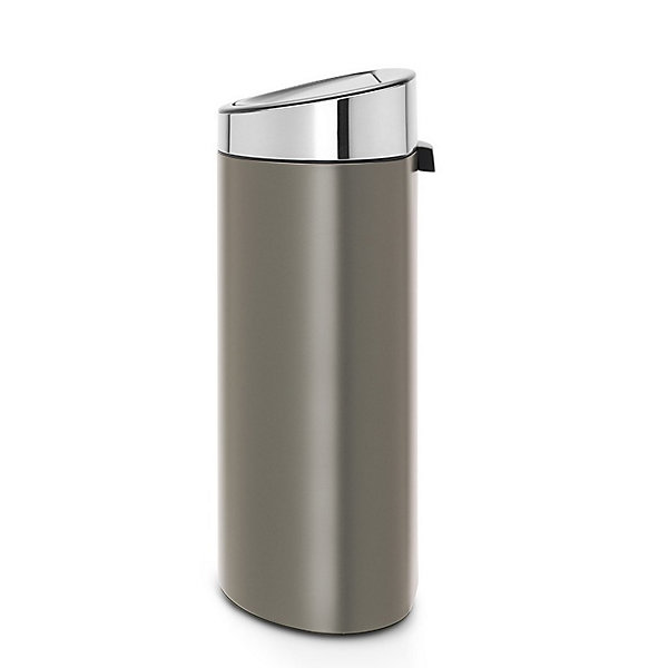 BRABANTIA - TOUCH BIN NEW 40 LITRES PLATINUM NEURE NEUTRE
