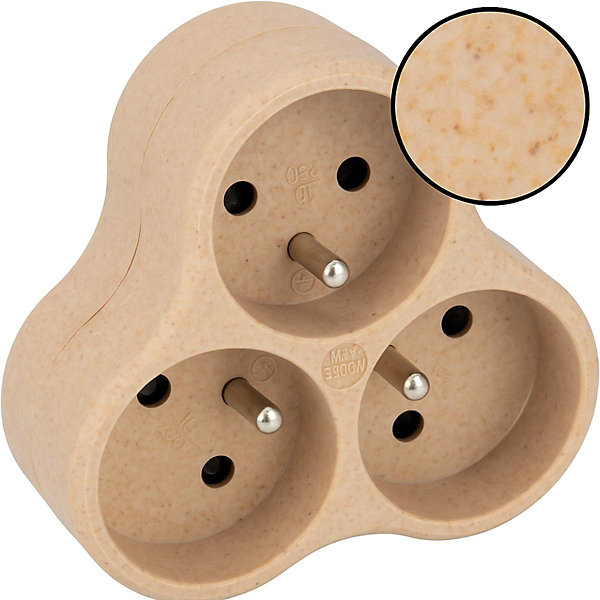 10 triplites éco-conçues Natura 3x16A beige Zenitech