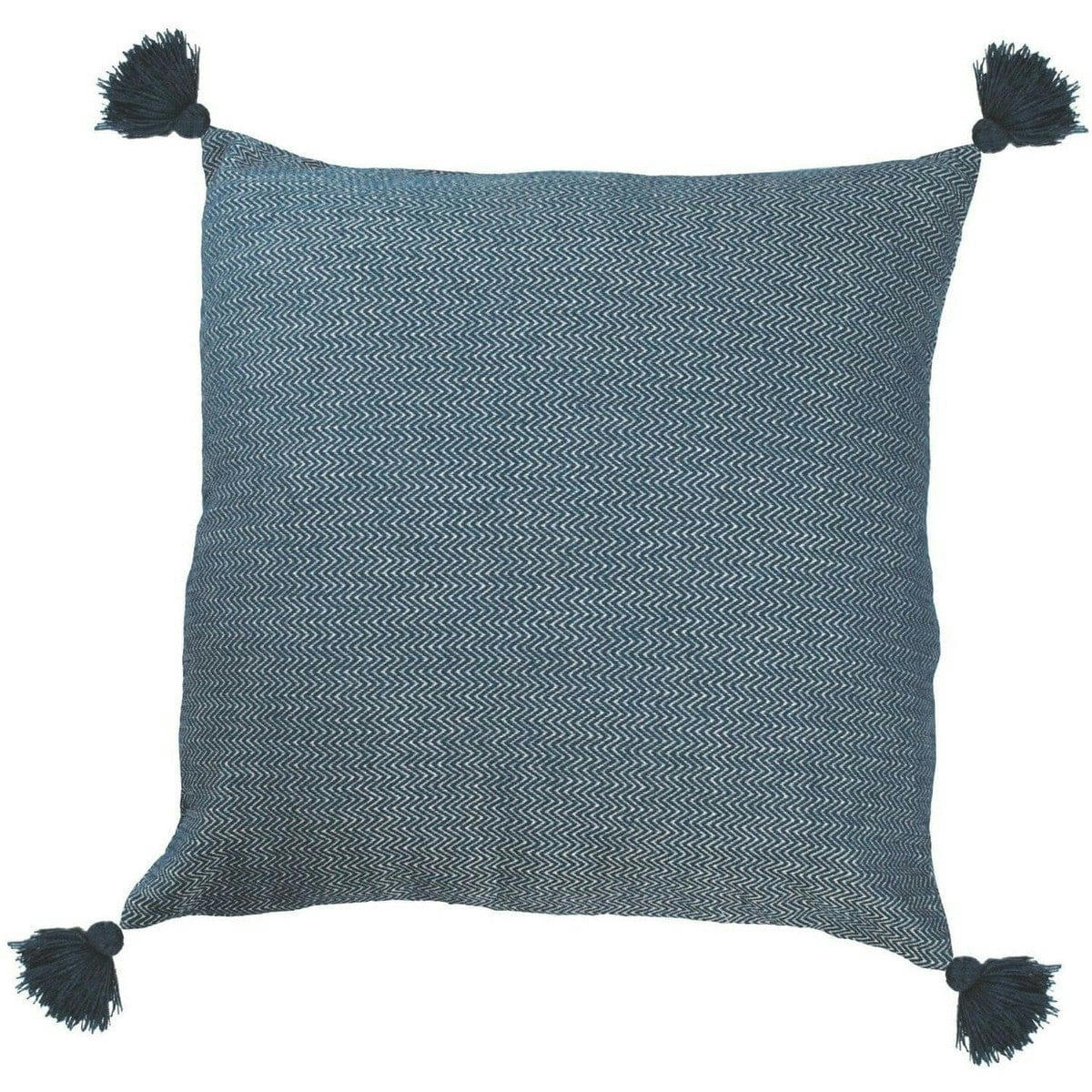 STOCKHOLM - Housse de coussin carré coton  50x50 bleu nuit