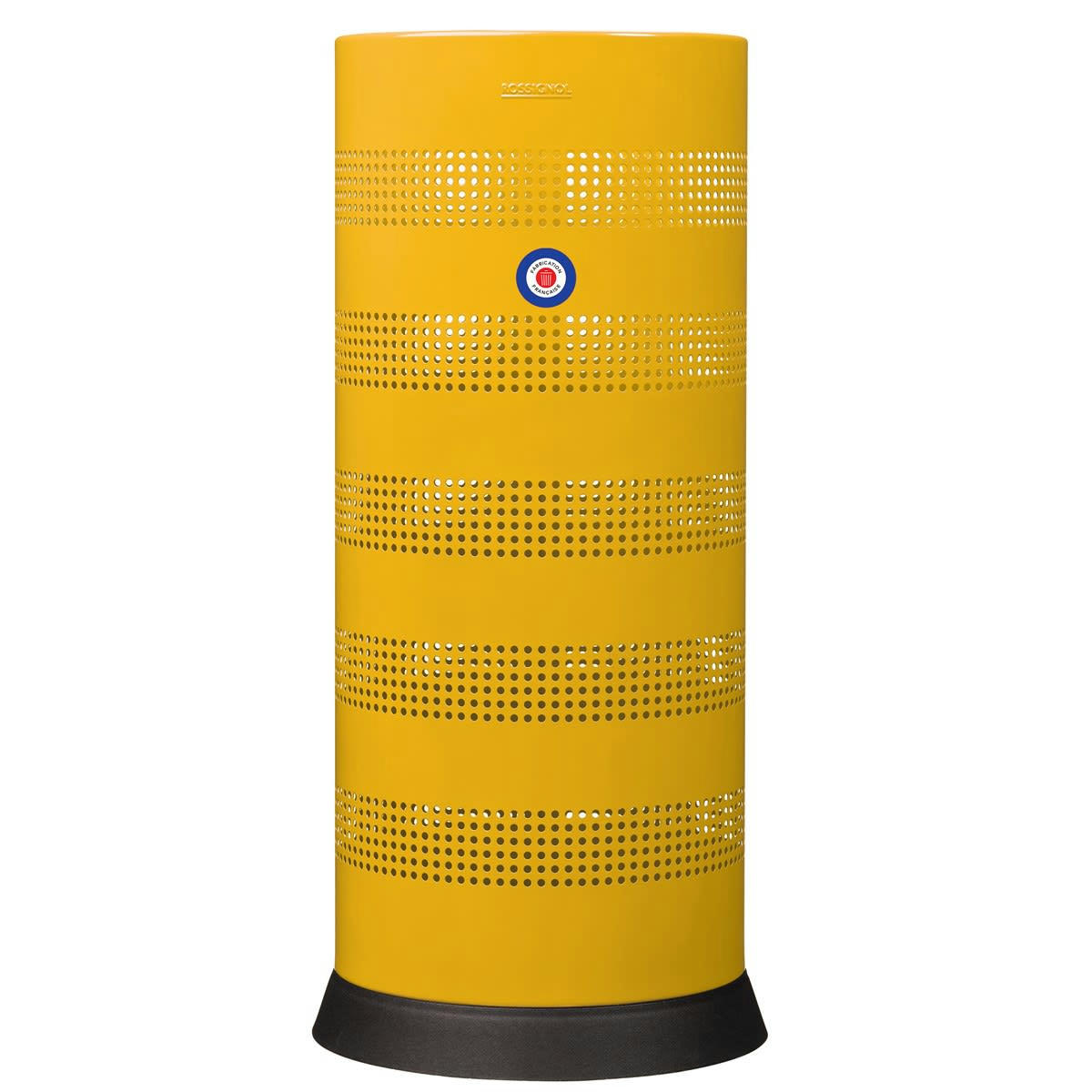 OLA - Porte-parapluies perforé 28L en Métal Jaune moutarde