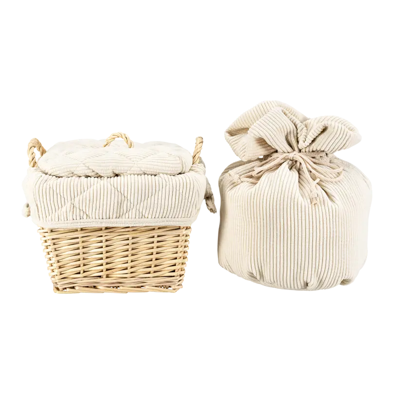 Brottasche Cord Beige