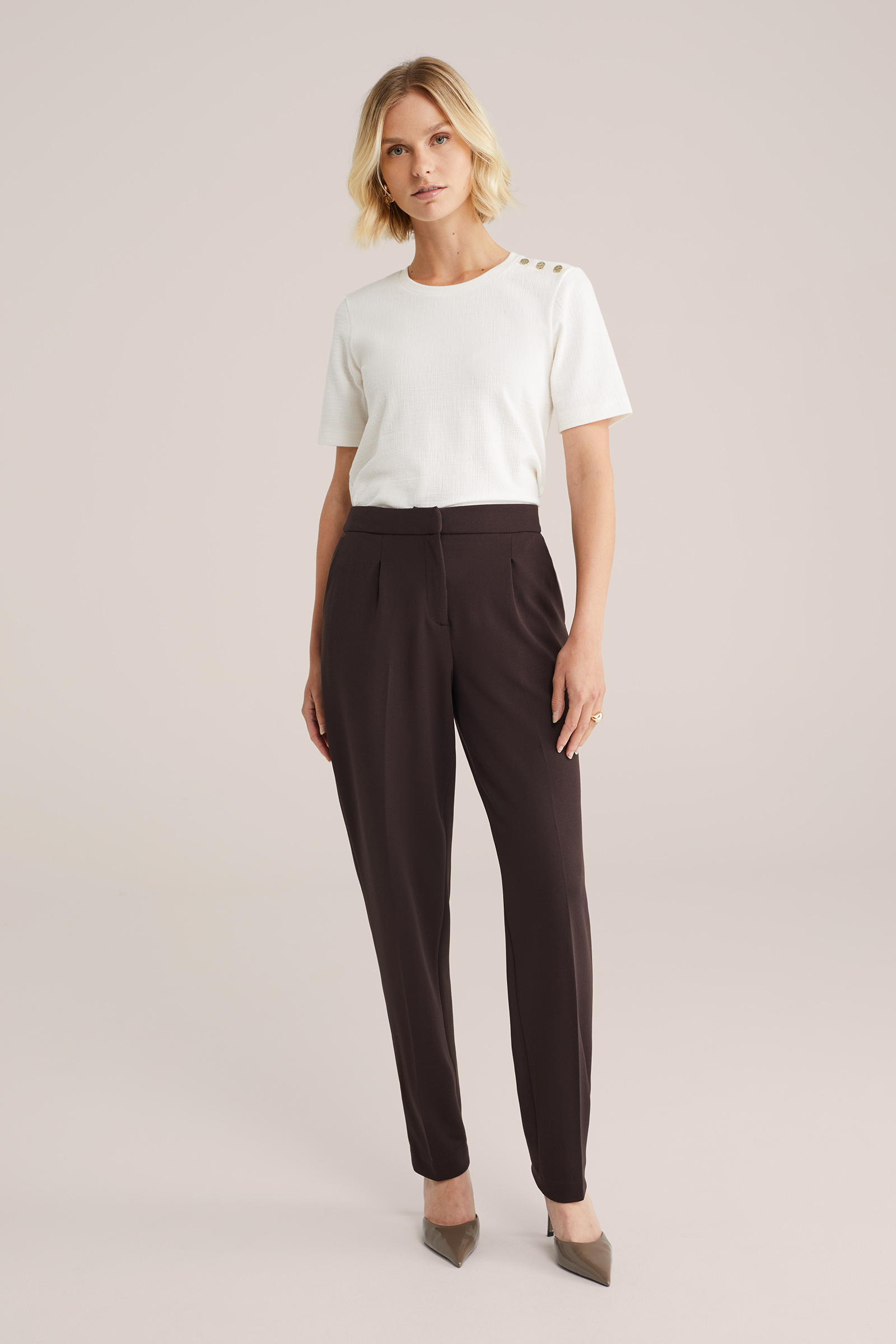 Dames T-shirt met structuur