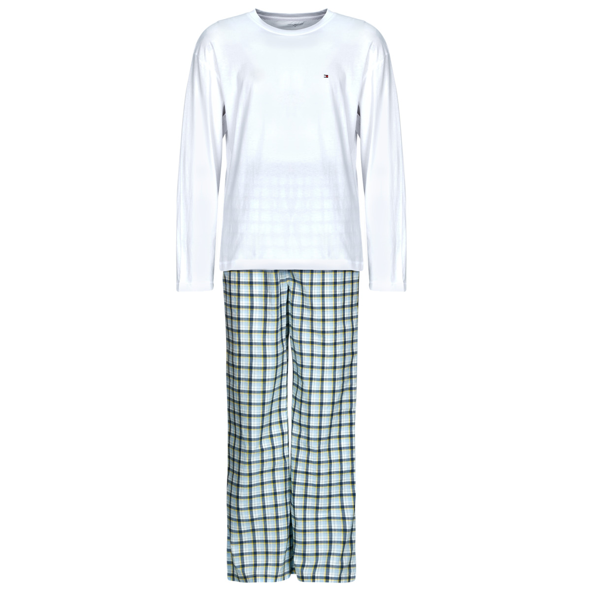 Tommy Hilfiger - LS WOVEN PJ SET PRINT - White