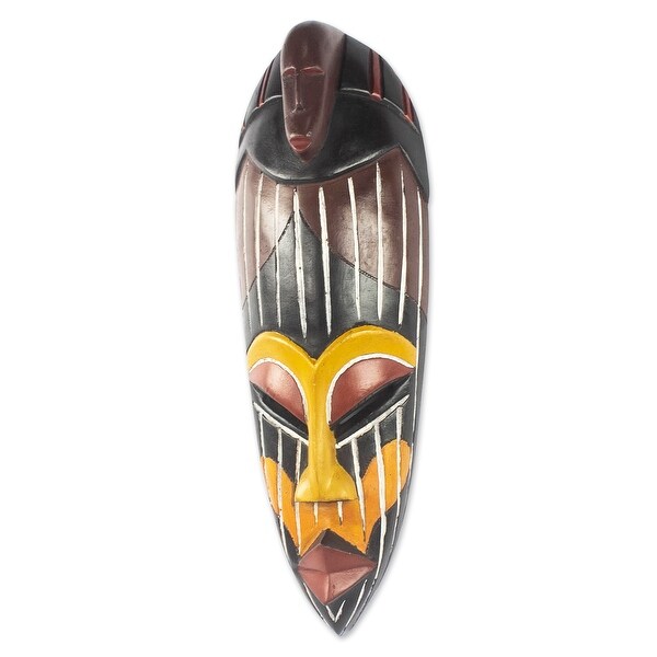 Novica Handmade Face To Face African Wood Mask