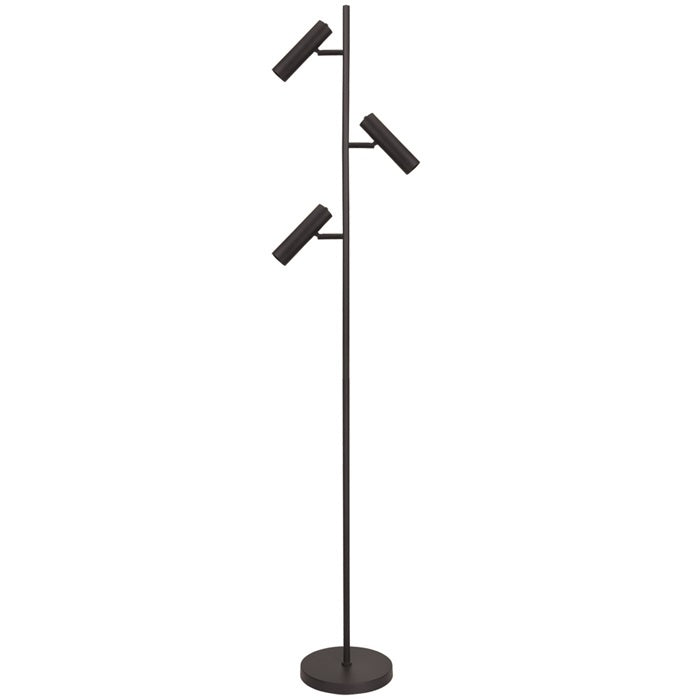 Freelight Freelight Vloerlamp Undici Zwart 3 Lichts excl. Mini GU10
