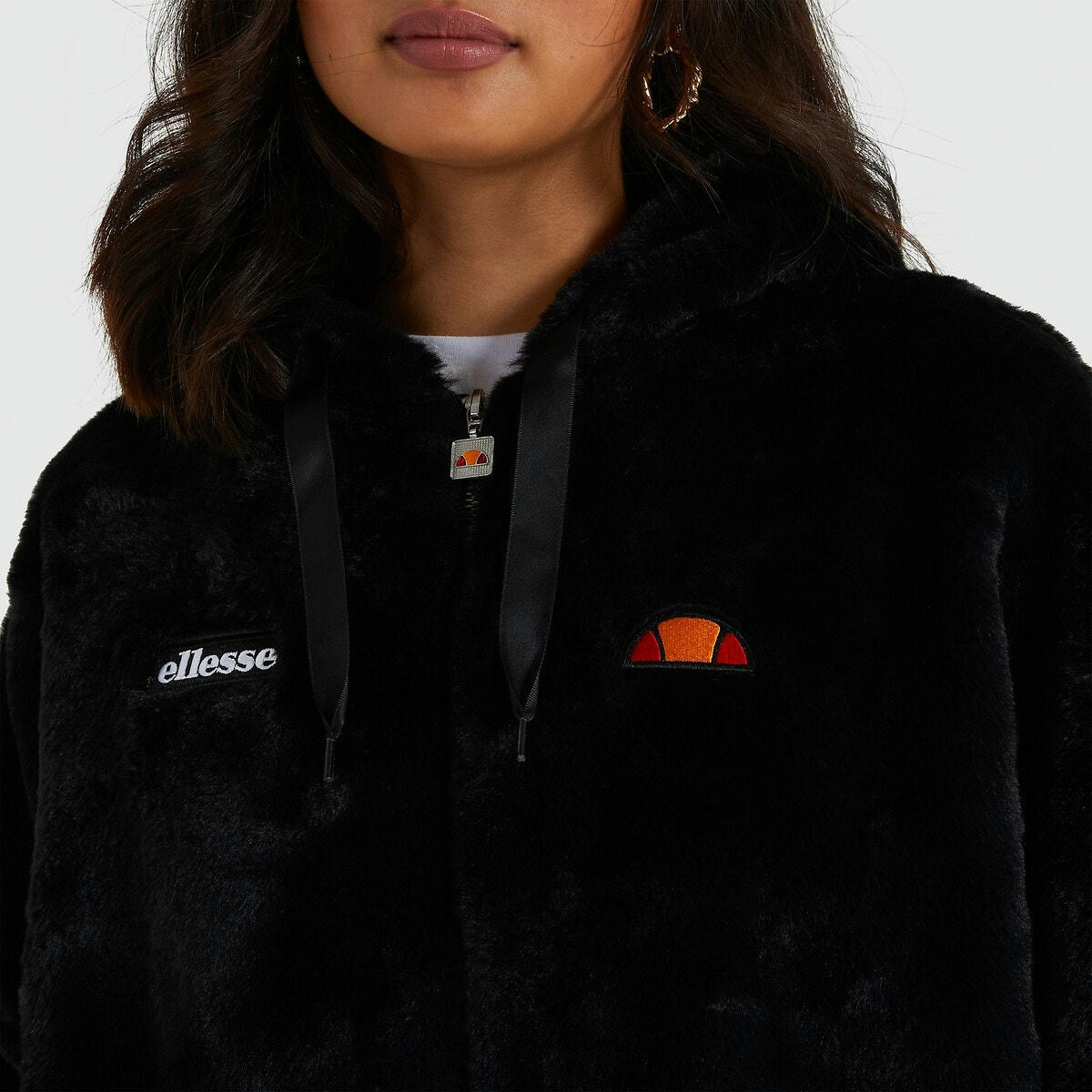 Veste à capuche imitation fourrure Giovanna