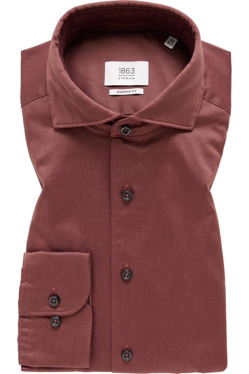 ETERNA 1863 Soft Tailoring Modern Fit Hemd Flieder-lila, Einfarbig