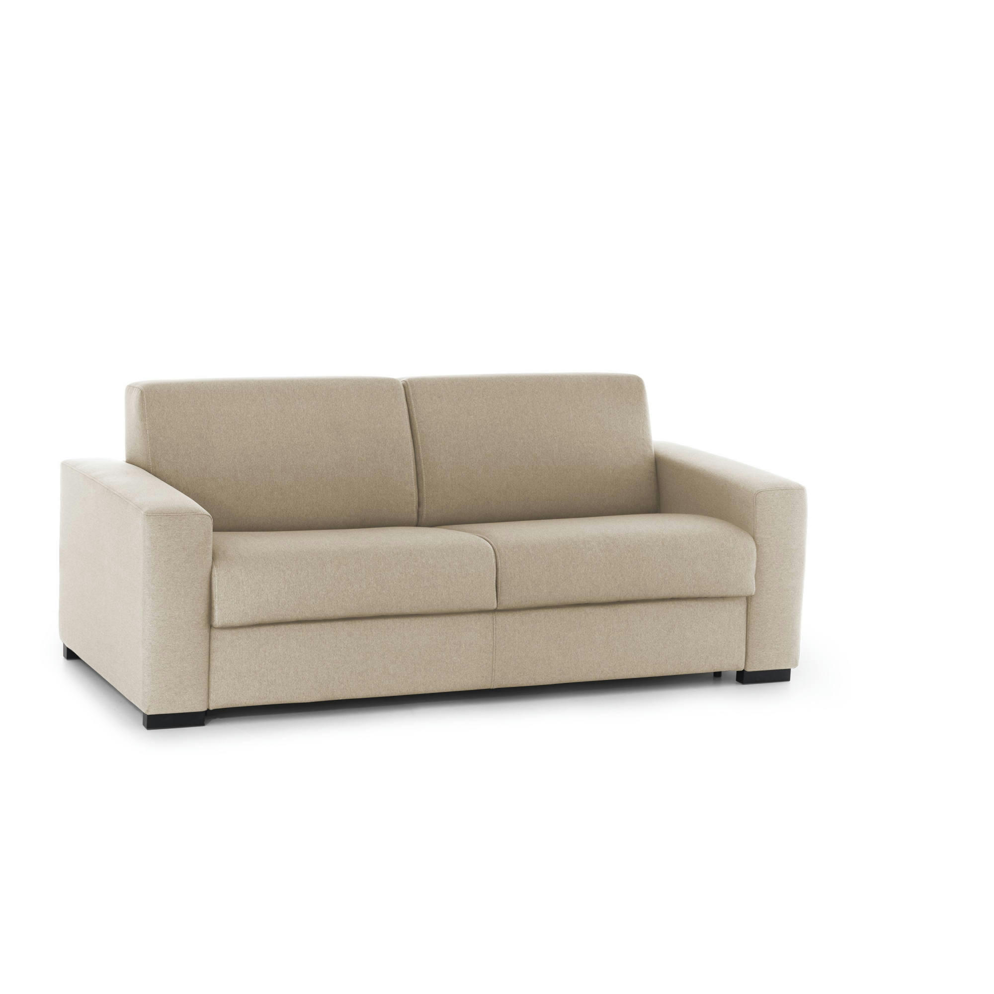 DABAIDA - Canapé lit 3 places en tissu beige