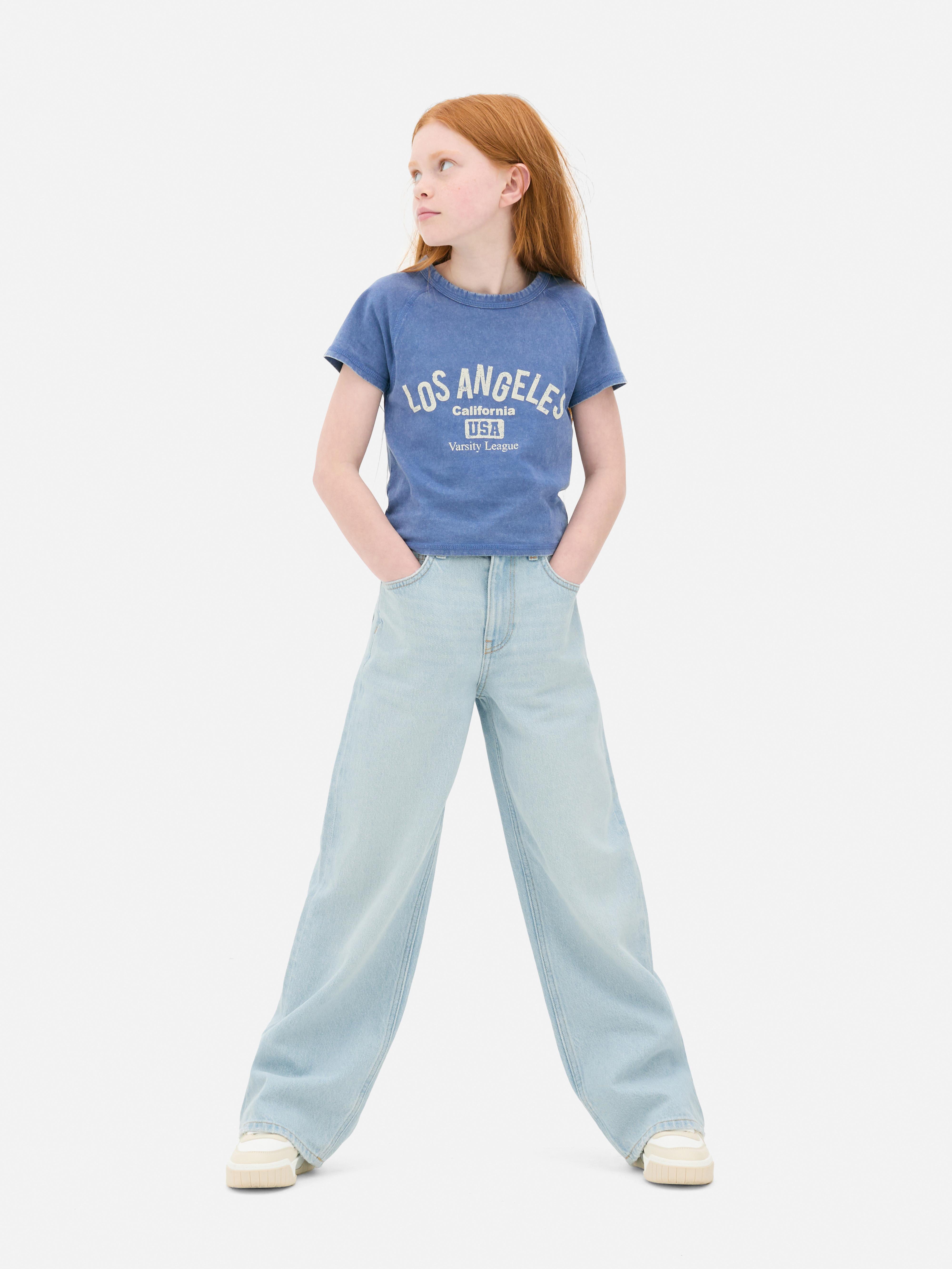 7-15yrs | Wide Leg Jeans