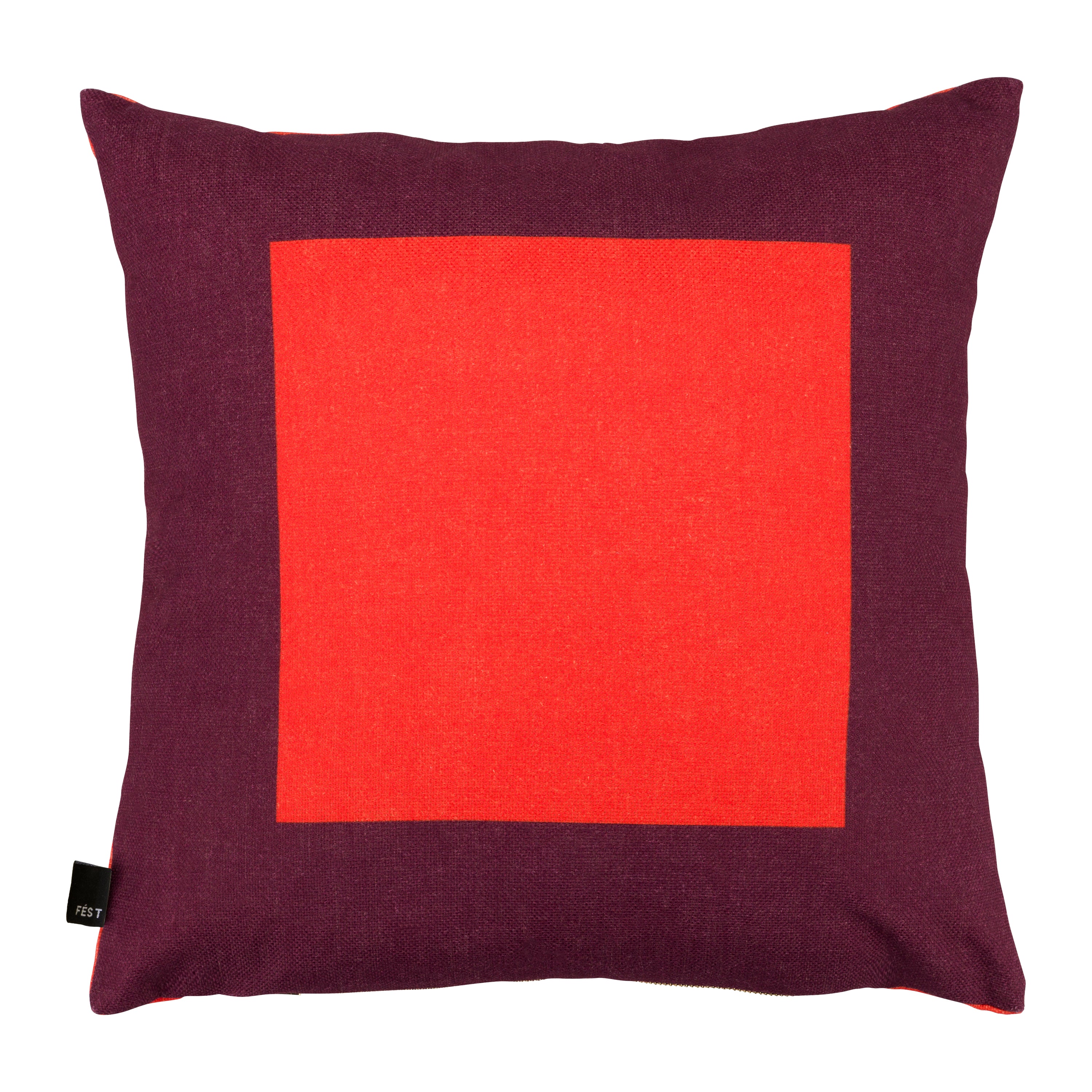 FÉST Square Sierkussen 45 x 45 cm - Burgundy