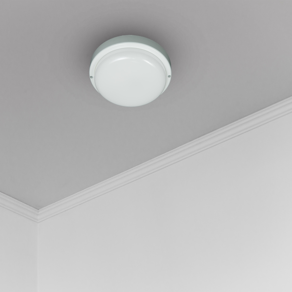 Oprawa sufitowa plafon DAVO okrągła biała LED 8W 4000K 720 lm IP64 15,5 cm