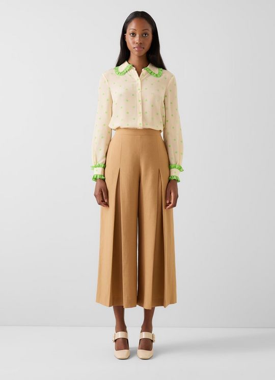 Mildred CreamSilk Frill Blouse