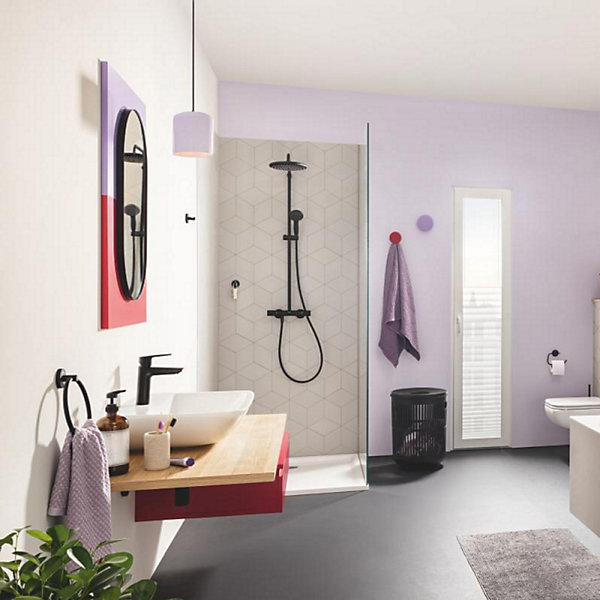 Colonne de douche thermostatique GROHE Vitalio Start System 250 noir