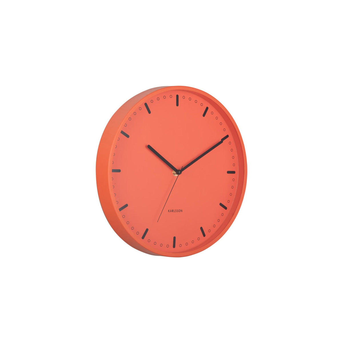 Karlsson wandklok Cool Retro - oranje - Ø30cm