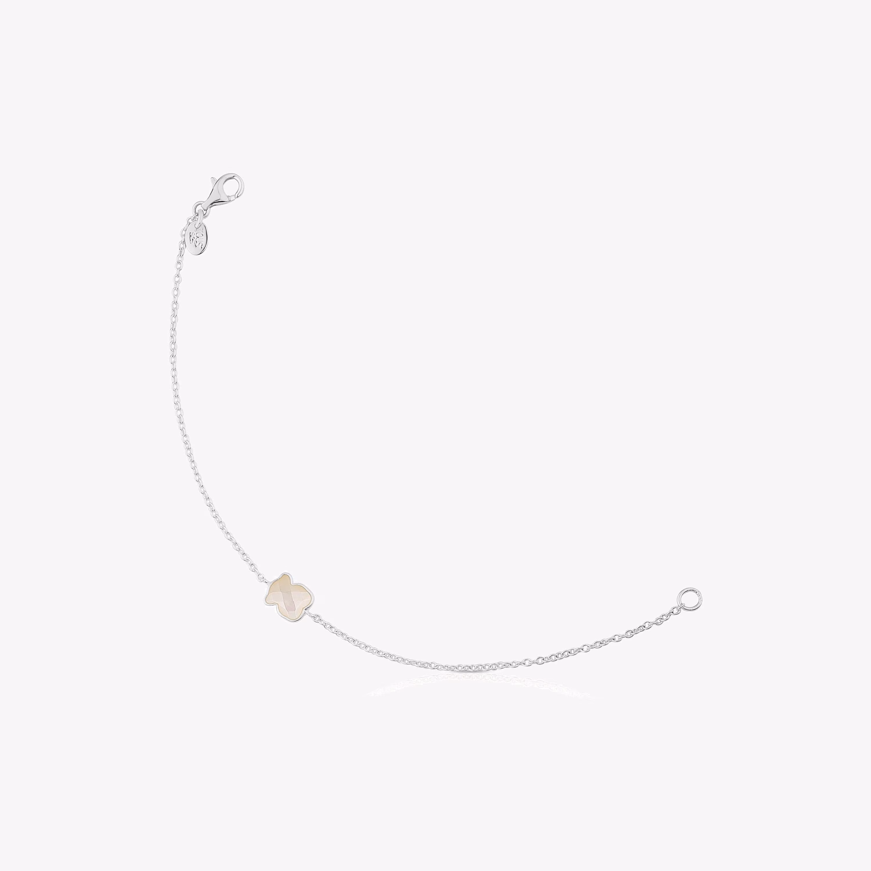 Pulsera de plata y nácar facetado TOUS Color