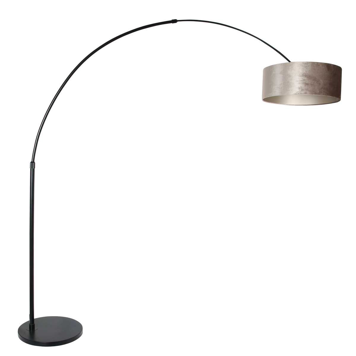 Steinhauer - vloerlamp - Sparkled Light - zwart - metaal stof -