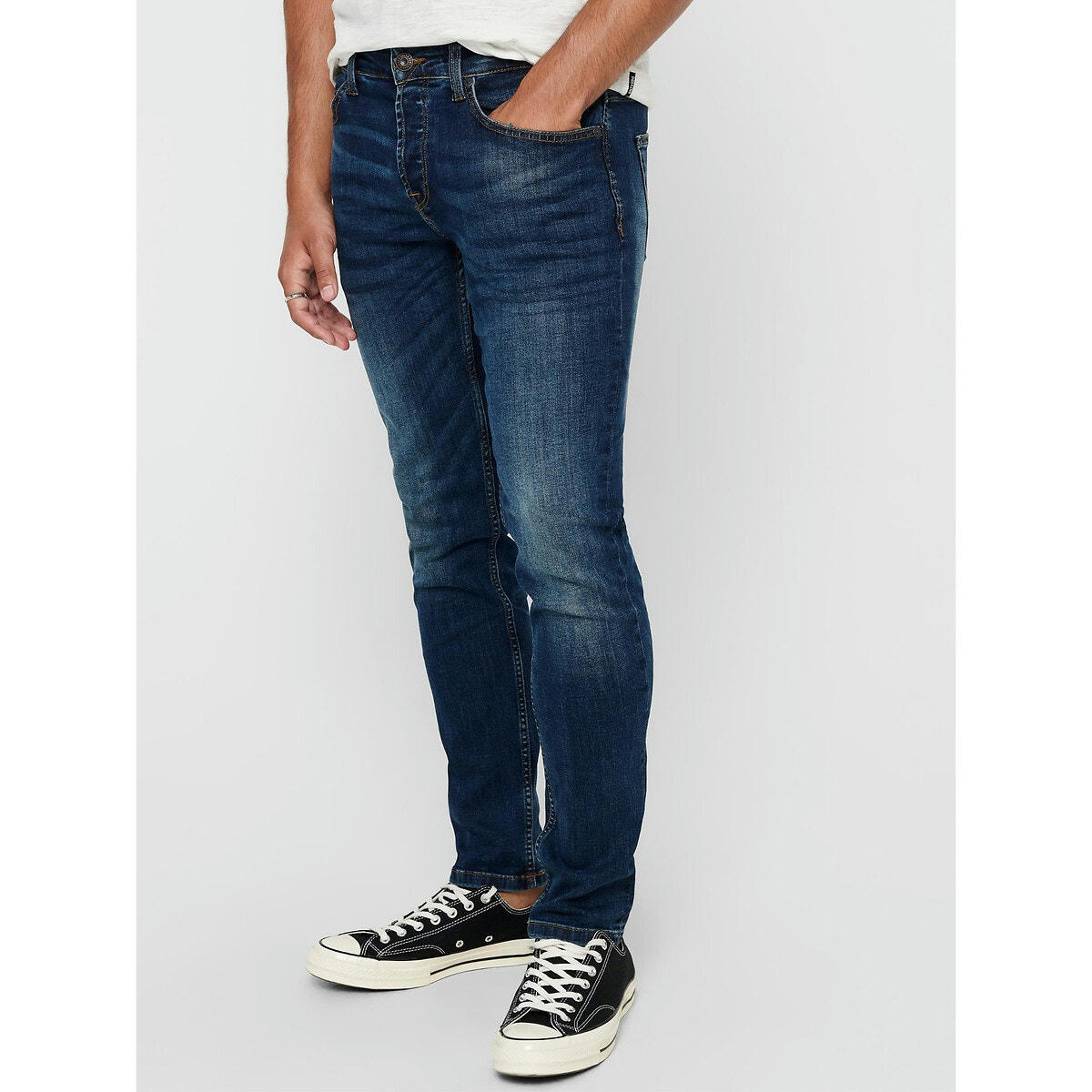 Jean droit stretch Weft