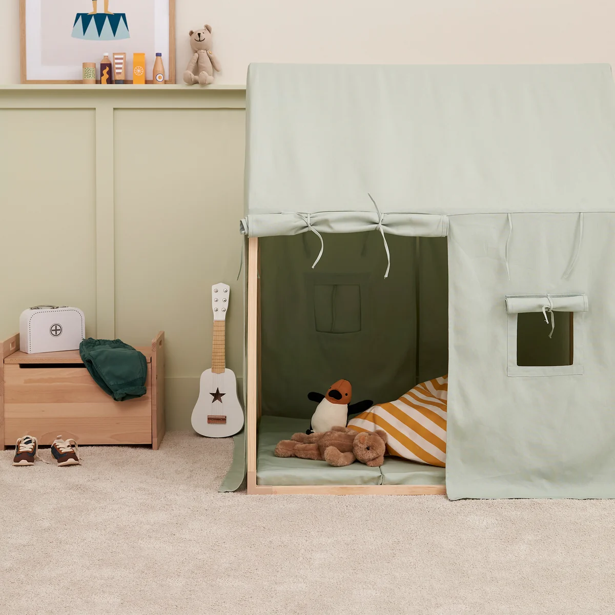 Kids Concept - Spielmatte faltbar, 75 x 35 x 12 cm, off-white