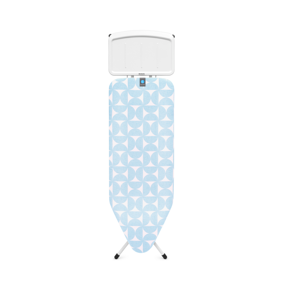 Brabantia Strijkplank C, 124x45 cm, solide stoomunithouder - Fresh Breeze