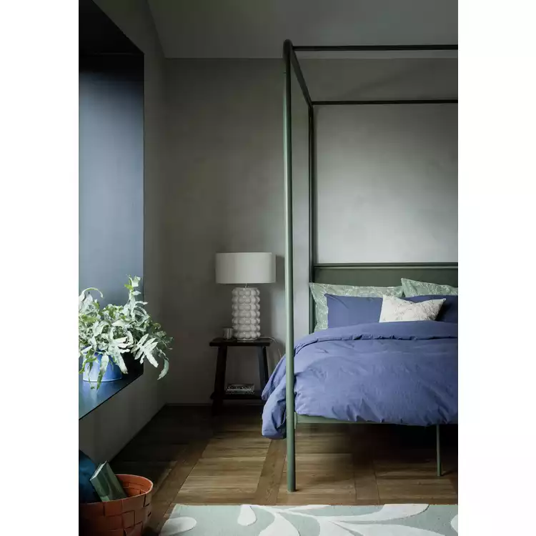 Habitat Verdant Leaf Green Wool Cut Pile Rug - 160x230cm