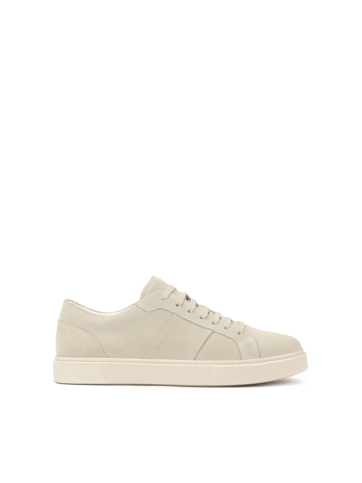 Men's suede sneakers in smart casual style