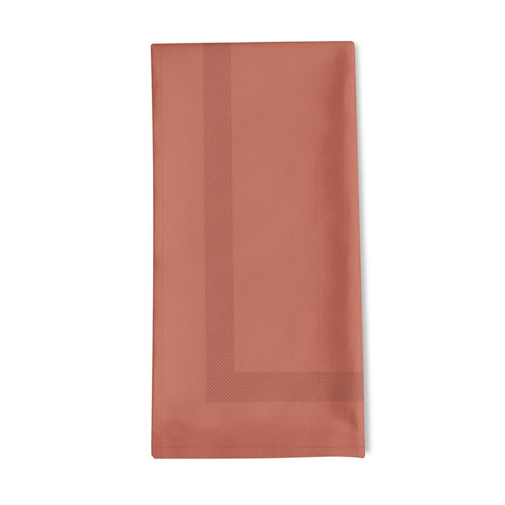 ENEA - Serviette de table coton Terracotta 45x45 cm