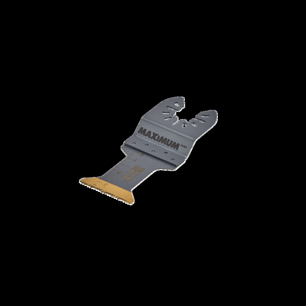 MAXIMUM Oscillating Multi-Tool Titanium Bi-Metal Wood & Metal Flush Cut Blade, 1-1/4-in