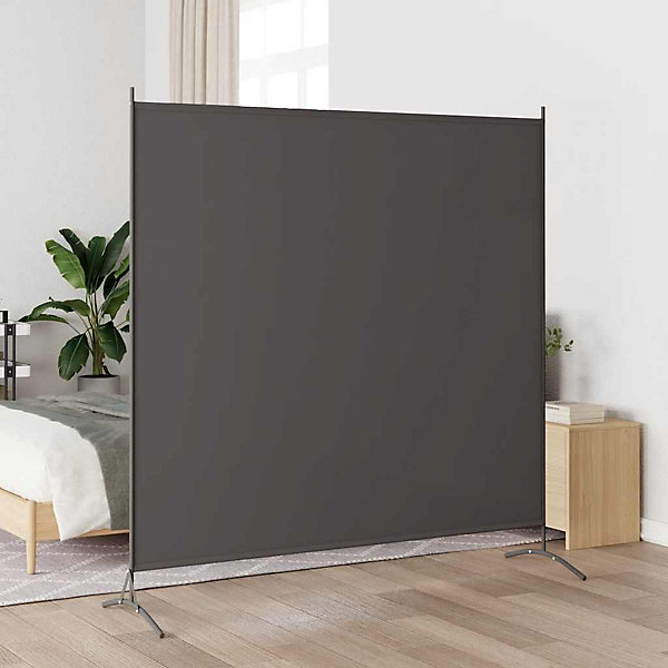 Cloison de séparation anthracite 175x180 cm tissu vidaXL